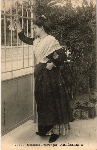 Cpa costume provencale - cpa,